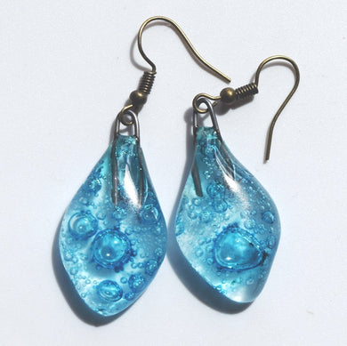 Earrings, glass bead