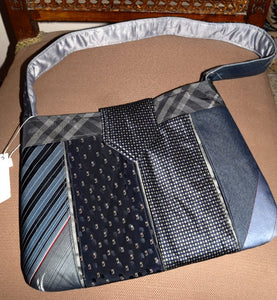 Bag, handbag, Ties, Grey/Navy