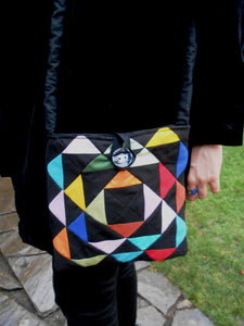 Bag, Patchwork, Triangles