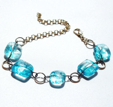 Bracelet, glass beads