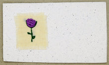 Load image into Gallery viewer, Card embroidered, mini, Rose