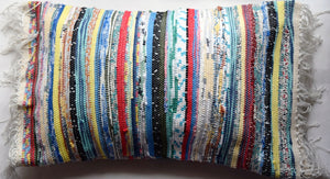 Cushion cover, woven, multi-stripes