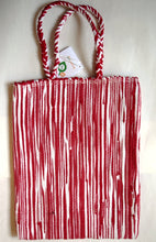 Load image into Gallery viewer, Bag, woven tote, Book, Stripe