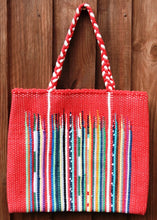 Load image into Gallery viewer, Bag, woven tote, medium, Flame