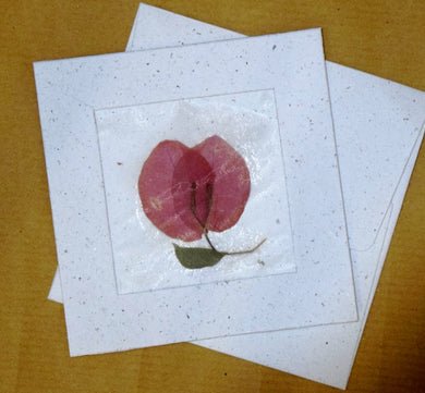 Card, square Petals