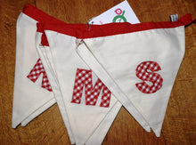 Load image into Gallery viewer, Christmas bunting, appliqué, Merry Christmas