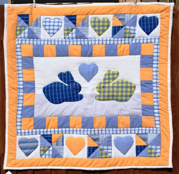 Quilt/Playmat, child, Bunny Love