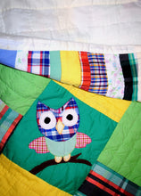 Load image into Gallery viewer, Quilt, child, Owls