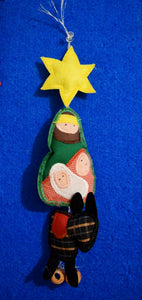 Christmas Nativity hanging decoration