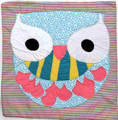 Cushion cover, appliqué, Owl 2