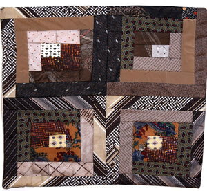 Cushion cover, patchwork ties