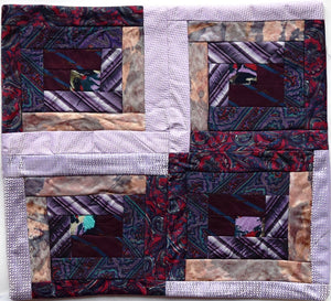 Cushion cover, patchwork ties