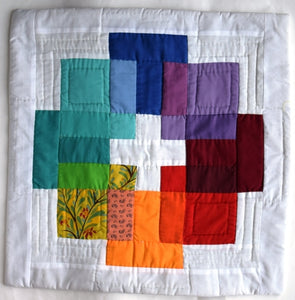 Cushion cover, patchwork, Blocky