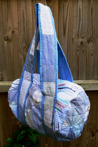 Bag, holdall, patchwork, Blues