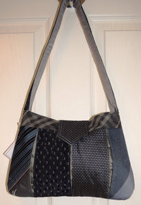 Bag, handbag, Ties, Grey/Navy