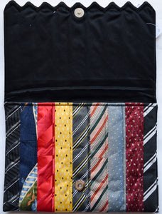 Clutch bag/iPad cover, Ties, Navy 3