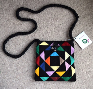 Bag, Patchwork, Triangles