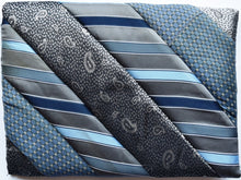 Load image into Gallery viewer, iPad cover, padded, Ties, grey-blue