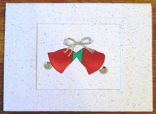 Load image into Gallery viewer, Card, Christmas bells, Ribbon