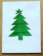 Load image into Gallery viewer, Card, Christmas tree, Ribbon