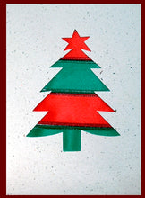 Load image into Gallery viewer, Card, Christmas tree, Ribbon