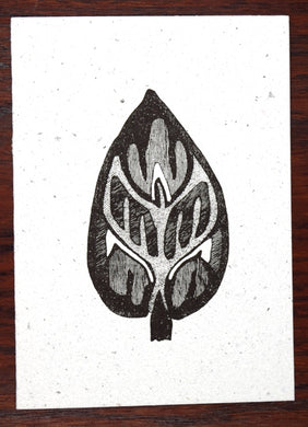 Card, Black print, Coptic 2